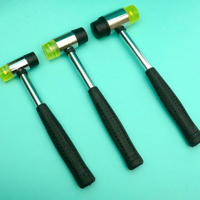 가죽공예 도구 양면 고무망치 Rubbe Mallet *헤드사이즈 선택가능*, 1개, 30mm