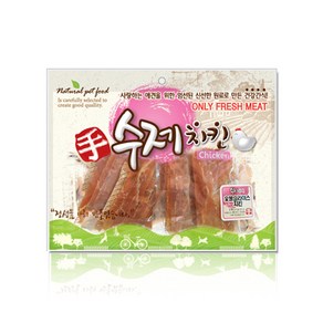 강아지 전용 수제치킨 (슬라이스 치킨) 300g 강아지육포 강아지 수제간식, 1개