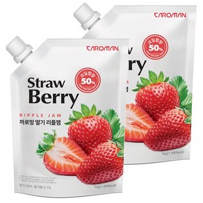 까로망 딸기 리플잼 1kg, 2개