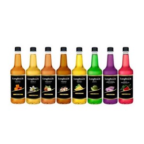 롱비치 시럽 740ml 커피시럽 칵테일시럽 바닐라 카라멜 헤이즐넛 자몽 아몬드, 블루큐라소, 1개