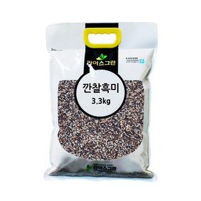 라이스그린 깐찰흑미 3.3kg, 1개