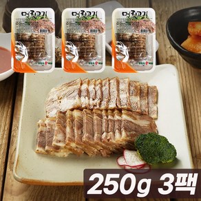 장충동왕족발 쫄깃한 돼지 머릿고기 간편식 반조리 250g 3팩 새우젓포함