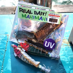 에프마켓 특제 UV 만새기포 생미끼 삼봉 한치 갑오징어 갈치 텐야 만세기포, 2개, UV 만새기 포