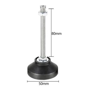레벨링 수평 발 회전 받침대 가구 글라이드 패드 조절 나사 높이, 1개