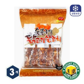 청학동 숯불 직화 양념 데리야끼 닭꼬치1.6kg(80gx20개)), 1.6kg, 3개