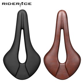 RIDERACE PU 가죽 패드 무통 클래식 전립선 보호 안장, 단일, 블랙 RD0560, 1개