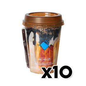 미루꾸 플랫그레이라떼 컵커피 250ml x 10개