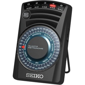 SEIKO (세이코) 메트로놈 쿼츠 화이트 SQ60(W), 상품명참조, 1개