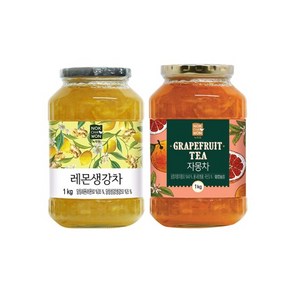 [녹차원] 레몬생강차 1kg+꿀자몽차 1kg, 1개, 단품