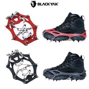 블랙야크 야크체인젠A 24년형 스탠과 벌집 무늬로 강한 밀착 아이젠 4BYIRX4901, 검정(BLACK)