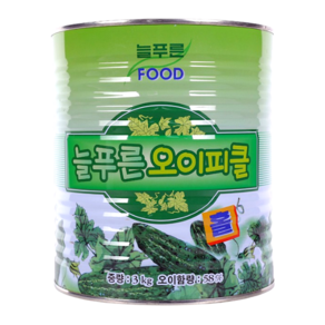 늘푸른 오이피클 홀 캔 3kg, 6개