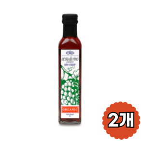 멩가졸리 유기농 레드 와인 비네가, 250ml, 2개