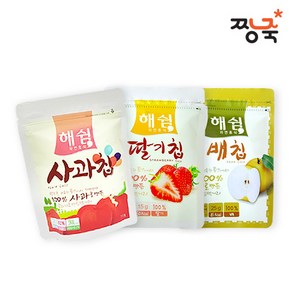 짱죽 동결건조 과일칩, 1개, 사과칩