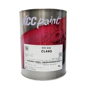 KCC 락카 페인트 목재 철재 CL440 유광, 적색, 4L, 1개