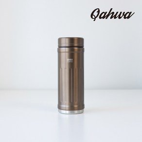 QAHWA 카와 커피 텀블러 테플론 코팅 410mm, 브라운, 1개, 410ml