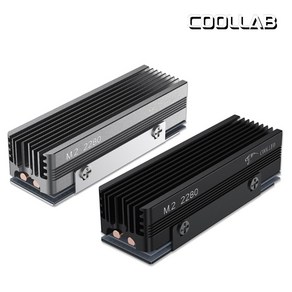 쿨랩 COOLLEO SSD 방열판 M.2방열판 더블히트파이프, 블랙, 1개