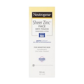 뉴트로지나 쉬어 징크 드라이터치 선크림 59ml Neutrogena Sheer Zinc Sunscreen