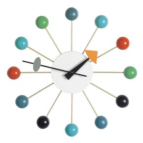 vita ball clock 볼 클락 디자인 벽시계 멀티컬러 인테리어 소품