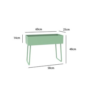 거실 스타일 길이 베란다 플랜트박스 거치대 화분 철제선반 받침대, 섹션 2 녹색