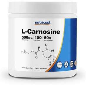 뉴트리코스트 카르노신 L-Canosine 50g 100회분 x 1통, 1개