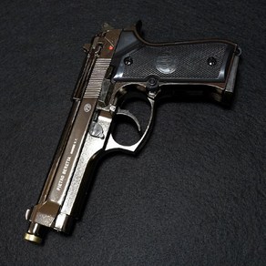 l 건스토리 l 아크로모형 베레타 M92 FS 크롬 메탈슬라이드 에어코킹건 ( M92FS ) BERETTA 건스토리, 1개