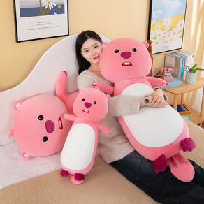 RENMINGFF 잔망 캐릭터 루피 대형인형 60cm 80cm 100cm 120cm 생일선물 인형 쿠션, 핑크120cm