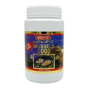 그린탑 뉴질랜드 초록입홍합 2000mg 300캡슐, 1개, 300정