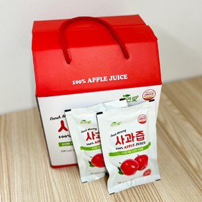 Fesh HACCP 인증 경북 의성 사과 100% 사과즙, 25개, 100ml