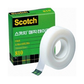 3M 스카치 매직테이프 리필 810R 18mm×32m, 본상품선택, 단품