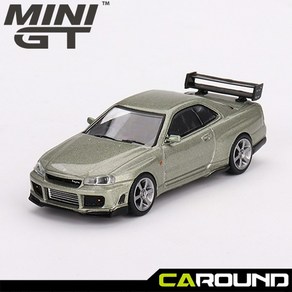 미니지티(697) 1:64 닛산 스카이라인 GT-R (R34) Tommykaia R-z 밀레니엄 제이드, 1개