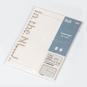 누사인 그라데이션 PP 바인더 노트 A5 속지 라인형 50매 NS310 NS319 전용, 단품, 단품