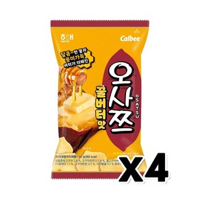 해태 오사쯔 꿀버터맛 봉지스낵 50g x 4개