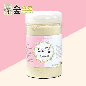 숲으로허브 천연곡물팩 오트밀가루 통 120g, 1개입, 1개