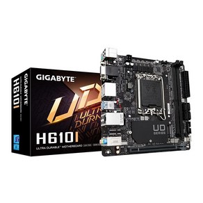 GIGABYTE H610I DDR5 싱글 M.2 PCIe 4.0 미니 ITX 마더보드, 1개