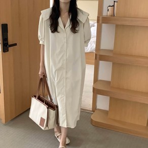 [뉴데이]여성 데일리 세일러 카라 원피스