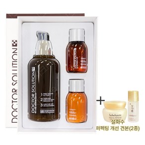 케어존 닥터솔루션 리큐어 터닝 에센스 45ml + 토너 31ml + 에멀젼 31ml + 퍼펙팅 개선 견본 2종, 1개