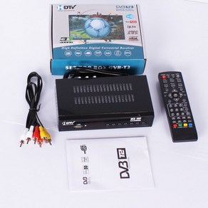 HD 디지털 MPEG4 DVB T2 TV 수신기 지원 H.264 1080P 지상파 WIFI 튜너 DVB-T2 셋톱 박스, HDTV T2, 1개