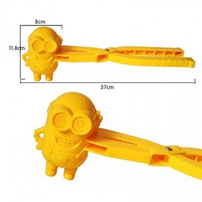 KC인증-미니언즈 눈뭉치/모래놀이 스노우 샌드 메이커 눈오리 눈집게 눈사람 만들기 제조기, 1개