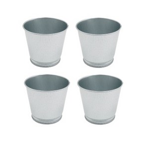 키알리 이케아 아연도금 미니 양철 철제 화분 깡통 바스켓 9cm 4개
