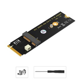 NGFF M.2 A/A+E 키 슬롯에서 M.2 M 키 PCIe WiFi 카드 어댑터 NVMe 무선 카드, 1개