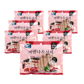 벨버드 강아지 비엔나 소시지, 소고기 + 야채 혼합맛, 450g, 6개