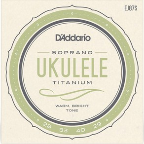 공식수입제품<b>Daddaio - Po Ate Titanium Sopano / 소프라노 우쿨렐레 스트링 (EJ87S), 상세설명참조, *, Daddaio EJ87S (소프라노용) 다다리오 우쿨렐레줄/우쿨렐레줄