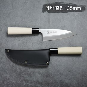 일본 니켄(NIKKEN) 일월도 데바칼 낚시칼+칼집 포함, 1세트, 나무손잡이