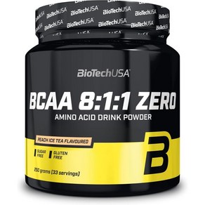 [B07TLHR1B5] TechUSA BCAA 811 제로 I 류신 이소류신 발린의 비율이 무글루텐 250g 복숭아 아이스티, 1개