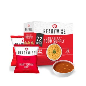 READYWISE 건조 식사 키트 전식 캠핑 비상용 72 HOUR 30인분, 180g, 1개