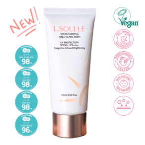 [엘솔레] 모이스처라이징 마일드 선스크린 SPF50+/PA++++ / 비건선크림 / 톤업크림 / 비건인증 / 수분크림, 60ml, 1개