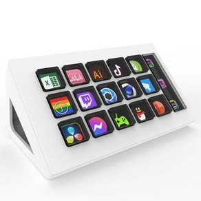 StreamDeck 미니 비주얼 키보드 15 키 스트림 데크 LCD 단추 라이브 컨텐츠 제작 컨트롤러 Win MacOS 선물용 커스텀 단추