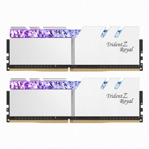 지스킬 DDR4 8GB TRIDENT Z ROYAL 램 데스크탑용 SILVER PC4-28800 CL18 2p, 2개