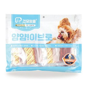 견묘양품 얌얌이브로 강아지 대용량간식300g(25년8월), 1개, 300g, 오리슬라이스