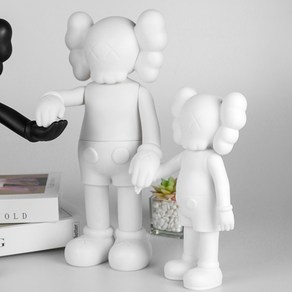 23cm 32cm DIY 카우스 kaws 피규어 만들기 베어브릭 인테리어 장식 미술학원재료, 1개